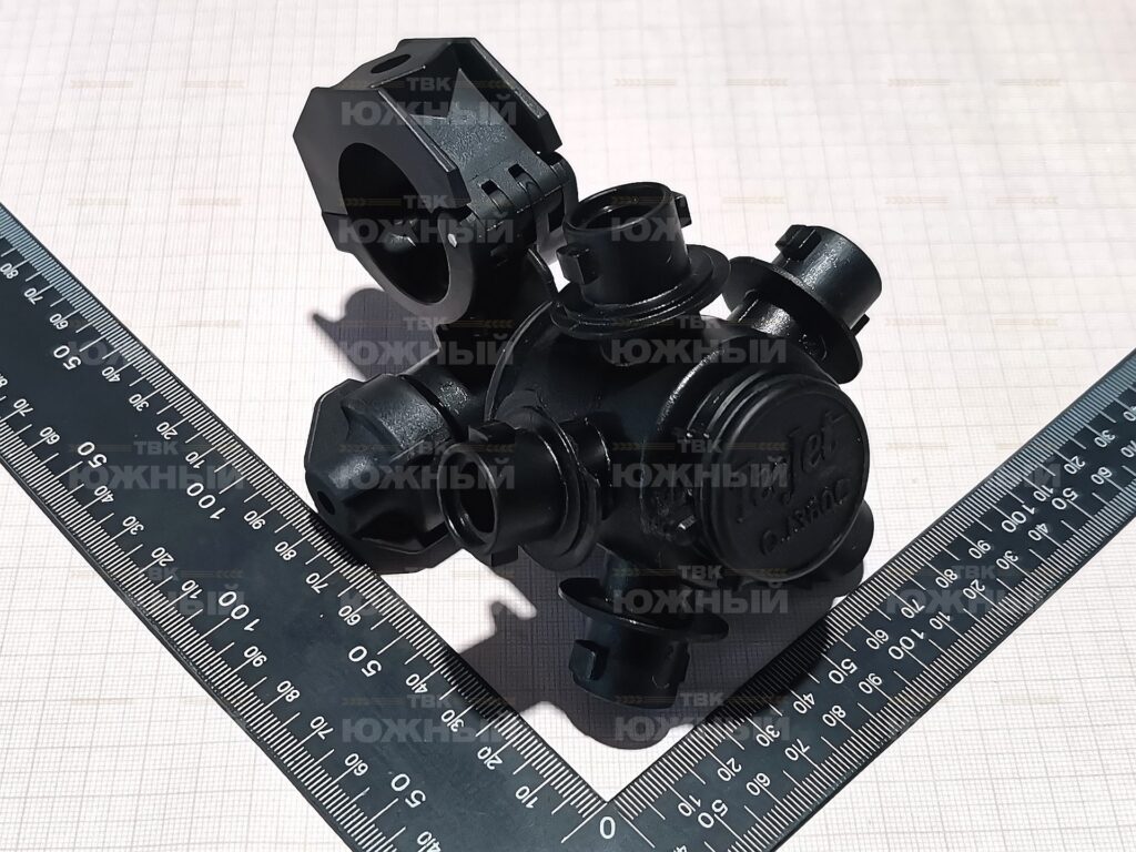 Корпус на 5 распылителей, револьверный, для трубы 1", нейлон QJ365C-1-NYB