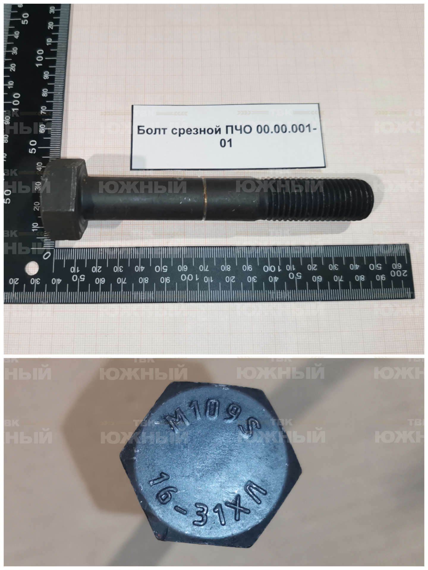 Болт срезной ПЧО 00.00.001-01 Болт срезной ПЧО 00.00.001-01