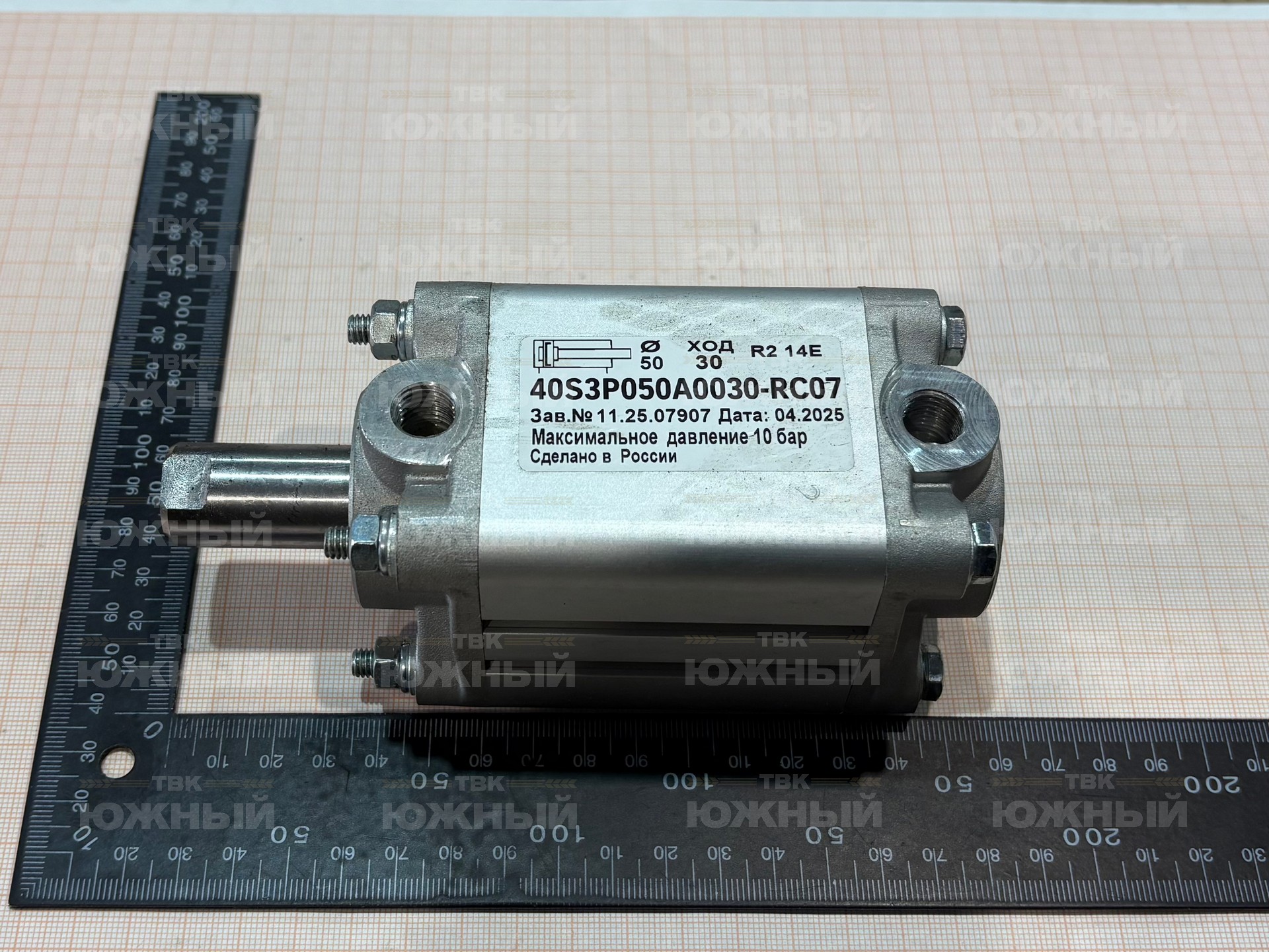 Пневмоцилиндр 40S3P050A0030-RC07 Пневмоцилиндр 40S3P050A0030-RC07